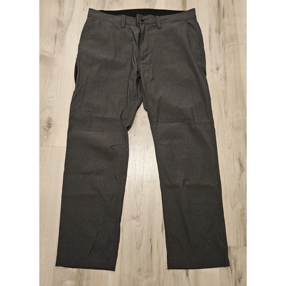 Prana Alameda Pants Mens 38x30 Gray Standard UPF Stretch Outdoor Hiking Slim Fit